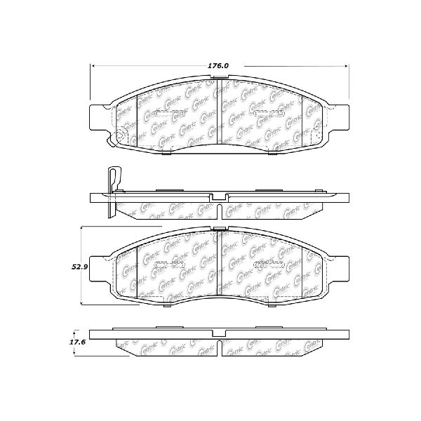 2004-2006 INFINITI QX56 Disc Brake Pad Set - Front (Centric)