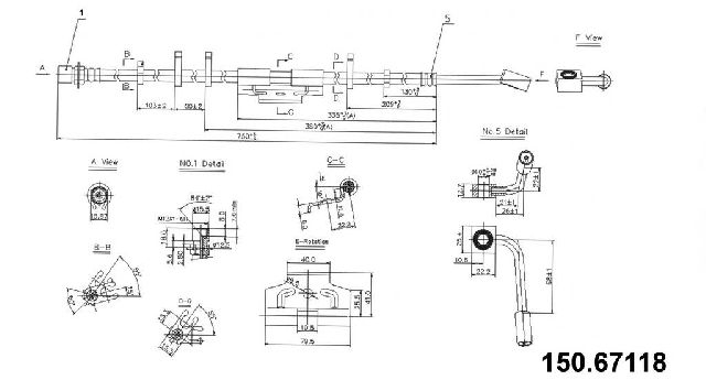 2011-2012 Ram 3500 Brake Hydraulic Hose - Front Left (Centric)