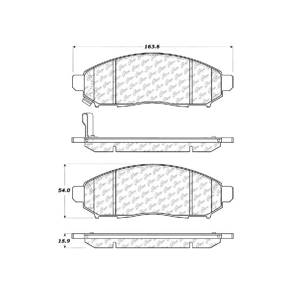 2011-2013 Nissan LEAF Disc Brake Pad Set - Front (Centric)