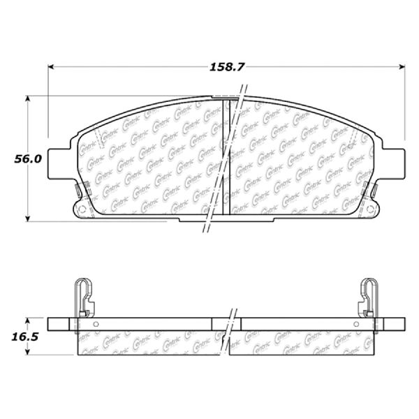 2004-2017 Nissan Quest Disc Brake Pad Set - Front (Centric)