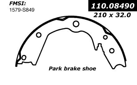 2006-2014 Honda Ridgeline Parking Brake Shoe - Rear (Centric)