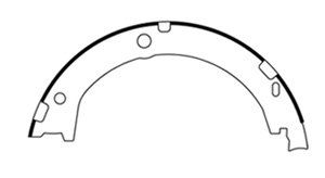 2008-2017 Buick Enclave Parking Brake Shoe - Rear (Centric)