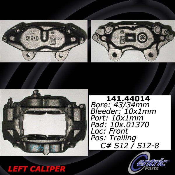 1976-1989 Toyota Land Cruiser Disc Brake Caliper - Front Left (Centric)