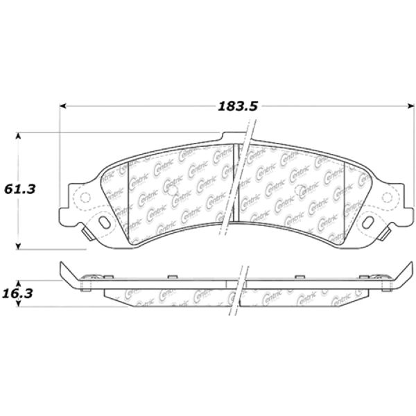 2002-2006 Chevrolet Avalanche 1500 Disc Brake Pad Set - Rear (Centric)