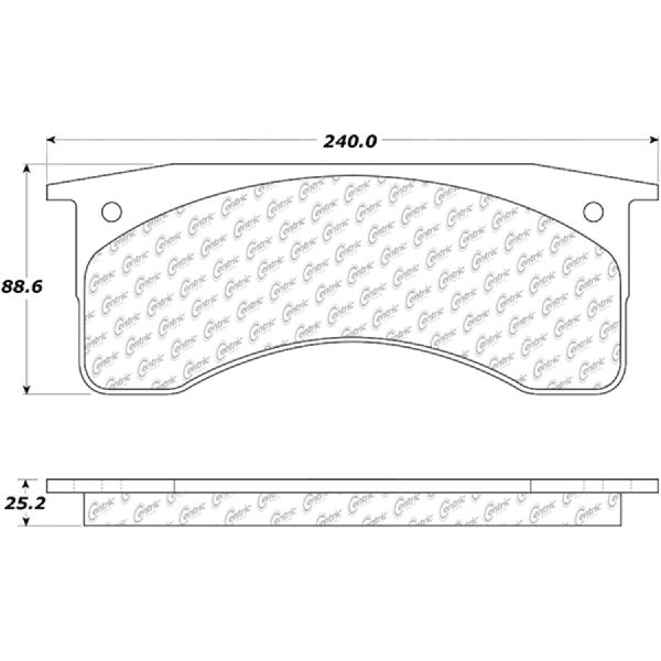 2003-2009 GMC C5500 Topkick Disc Brake Pad Set - Front or Rear (Centric)