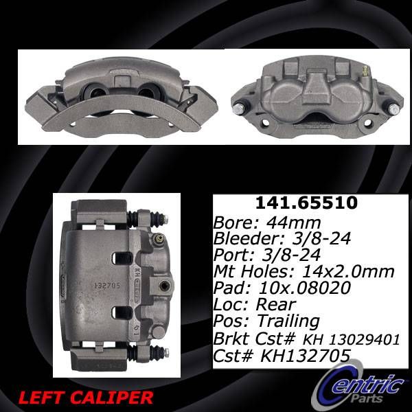 2000-2003 Ford F-150 Disc Brake Caliper - Rear Left (Centric)
