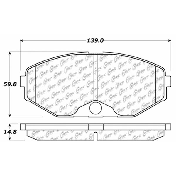 1990-1995 INFINITI Q45 Disc Brake Pad Set - Front (Centric)