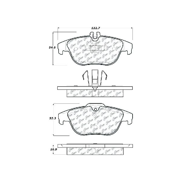 2015 Mercedes-Benz GLK250 Disc Brake Pad Set - Rear (Centric)