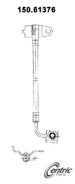 1996-2007 Ford Taurus Brake Hydraulic Hose - Rear Left (Centric)