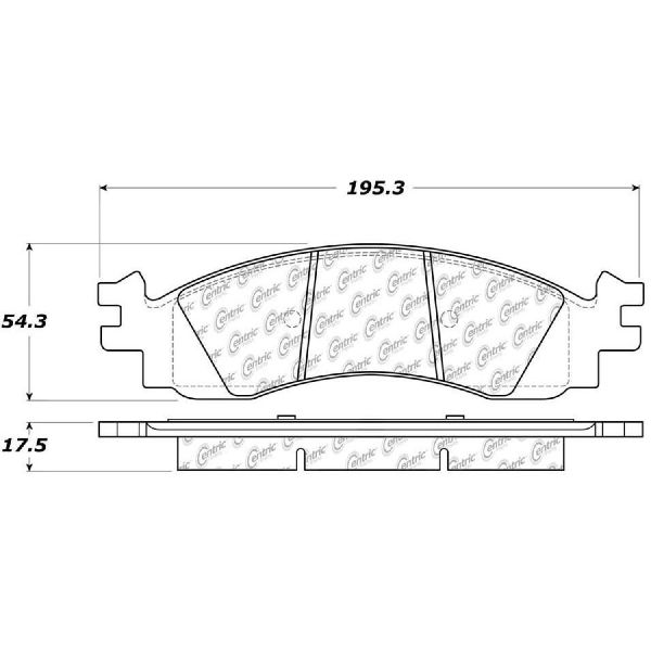 2006-2010 Mercury Mountaineer Disc Brake Pad Set - Front (Centric)