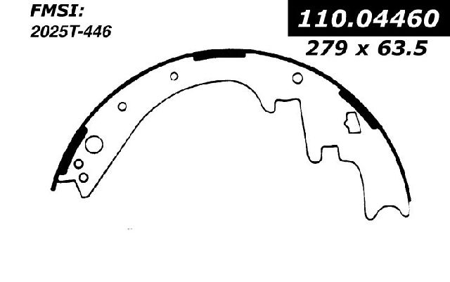 1991-1994 Dodge Caravan Drum Brake Shoe - Rear (Centric)