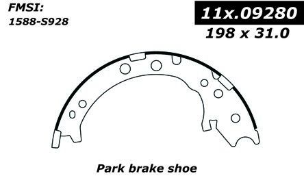 2007-2016 Honda CR-V Parking Brake Shoe - Rear (Centric)