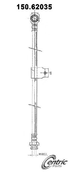 1982-1996 Buick Century Brake Hydraulic Hose - Front Left (Centric)