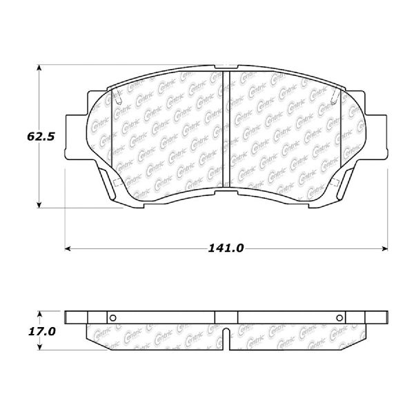 1998-2003 Toyota Sienna Disc Brake Pad Set - Front (Centric)