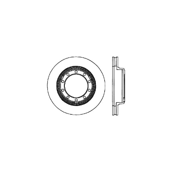 1996-2008 Freightliner FS65 Disc Brake Rotor - Front or Rear (Centric)