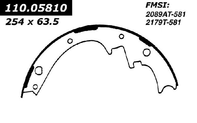 1991-1994 Ford Explorer Drum Brake Shoe - Rear (Centric)