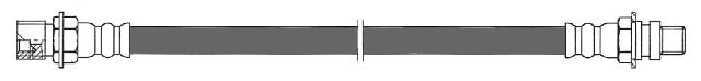 1963-1966 Chevrolet Suburban Brake Hydraulic Hose - Rear (Centric)