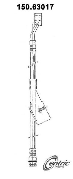 1976-1979 Dodge Aspen Brake Hydraulic Hose - Front Right (Centric)