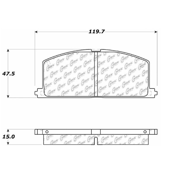 1992-1999 Toyota Paseo Disc Brake Pad Set - Front (Centric)