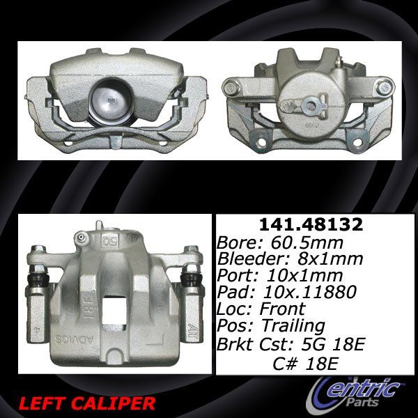 2006-2013 Suzuki Grand Vitara Disc Brake Caliper - Front Left (Centric)