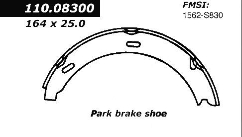 1994-1999 Mercedes-Benz S320 Parking Brake Shoe - Rear (Centric)