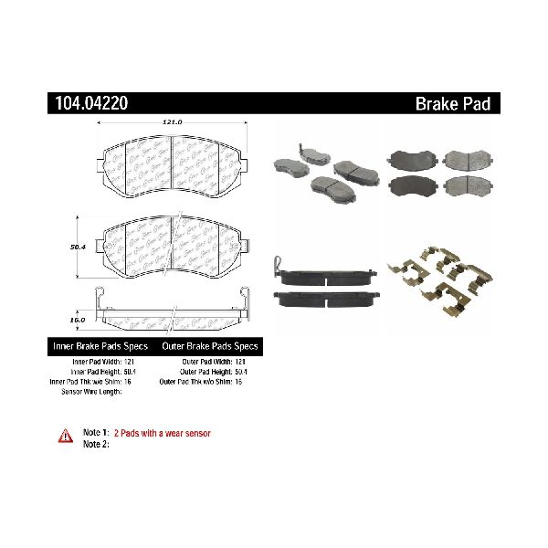 1989-1996 Nissan 240SX Disc Brake Pad Set - Front (Centric)