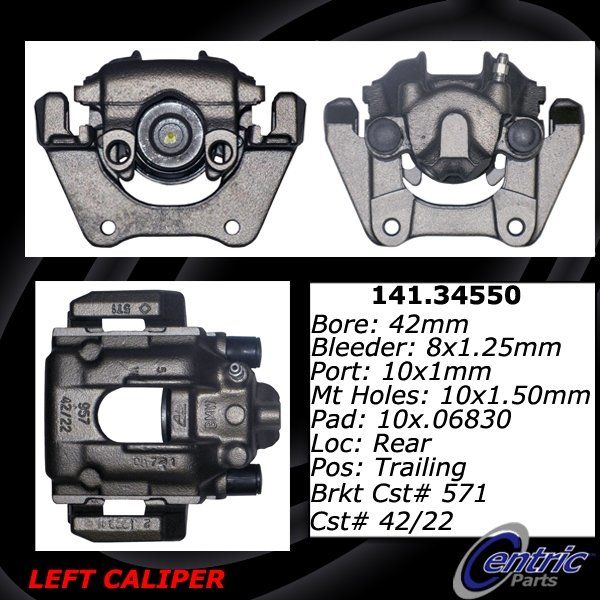 2004-2010 BMW X3 Disc Brake Caliper - Rear Left (Centric)