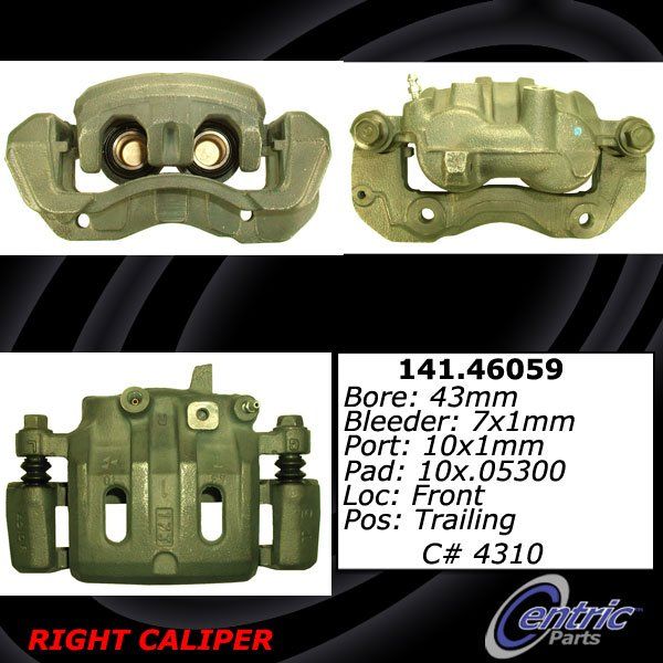 1994-2000 Mitsubishi Montero Disc Brake Caliper - Front Right (Centric)