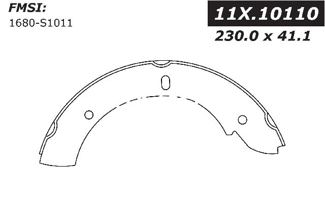 2013-2022 Chevrolet Trax Drum Brake Shoe - Rear (Centric)