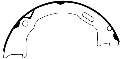 1996-2002 Lincoln Town Car Parking Brake Shoe - Rear (Centric)