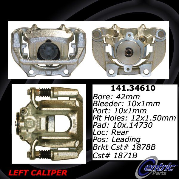 2011-2017 BMW X3 Disc Brake Caliper - Rear Left (Centric)