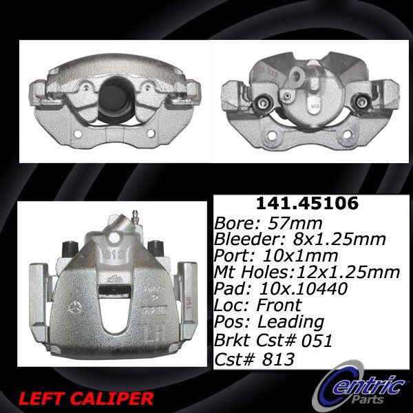 2007-2013 Mazda 3 Disc Brake Caliper - Front Left (Centric)