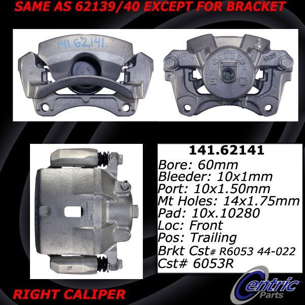 2007-2009 Saturn Aura Disc Brake Caliper - Front Right (Centric)
