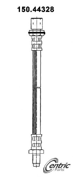 1981-1983 Toyota Land Cruiser Brake Hydraulic Hose - Rear (Centric)