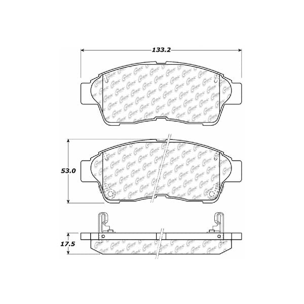 1996-2000 Toyota RAV4 Disc Brake Pad Set - Front (Centric)