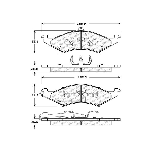 1986-1993 Mercury Sable Disc Brake Pad Set - Front (Centric)