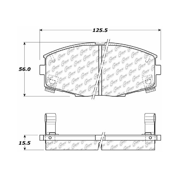 1986-1992 Toyota Supra Disc Brake Pad Set - Front (Centric)
