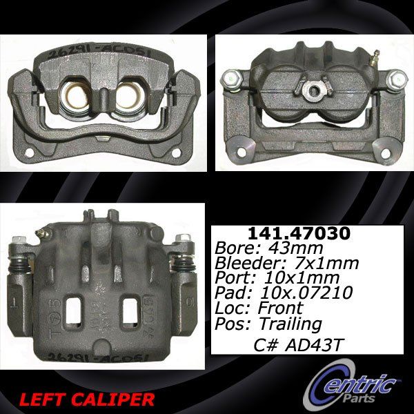 2001-2002 Subaru Outback Disc Brake Caliper - Front Left (Centric)