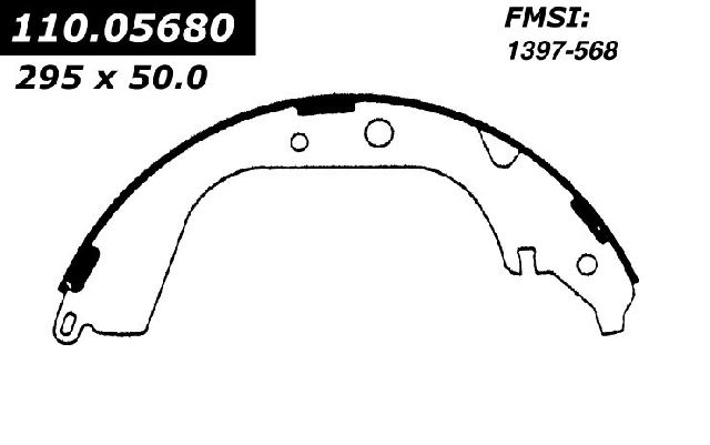 1986 Toyota Pickup Drum Brake Shoe - Rear (Centric)