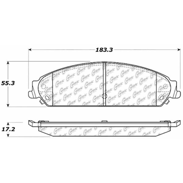 2005-2021 Chrysler 300 Disc Brake Pad Set - Front (Centric)