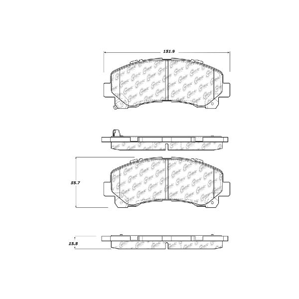 2016 Chevrolet S10 Disc Brake Pad Set - Front (Centric)