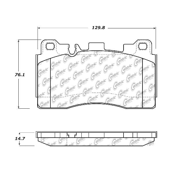 1992 Chevrolet Suburban Disc Brake Pad Set - Front (Centric)