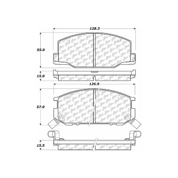 1991-1997 Toyota Previa Disc Brake Pad Set - Front (Centric)