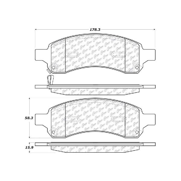 2007-2017 GMC Acadia Disc Brake Pad Set - Front (Centric)