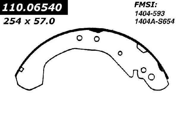1995-1999 Chevrolet Silverado Drum Brake Shoe - Rear (Centric)