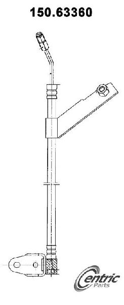 2000-2005 Dodge Neon Brake Hydraulic Hose - Rear Left (Centric)