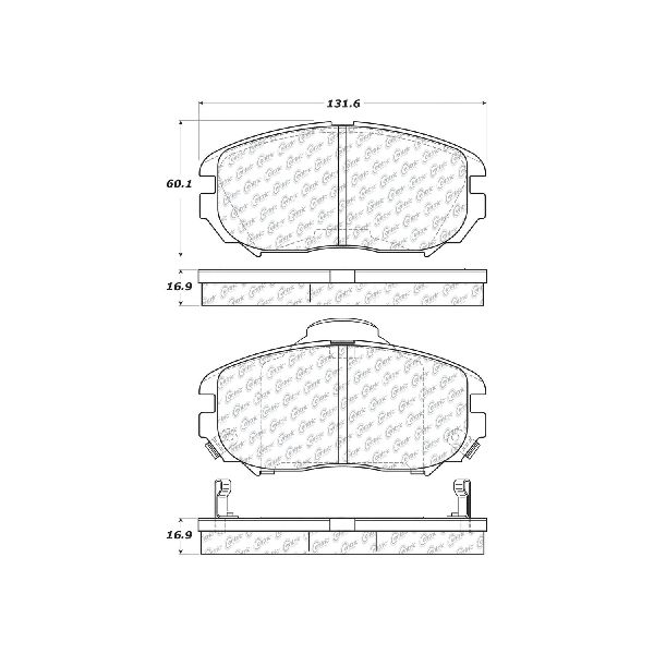 2010-2017 Chevrolet Equinox Disc Brake Pad Set - Front (Centric)