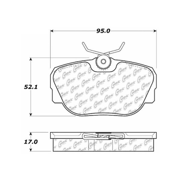 1987-1993 Saab 900 Disc Brake Pad Set - Front (Centric)