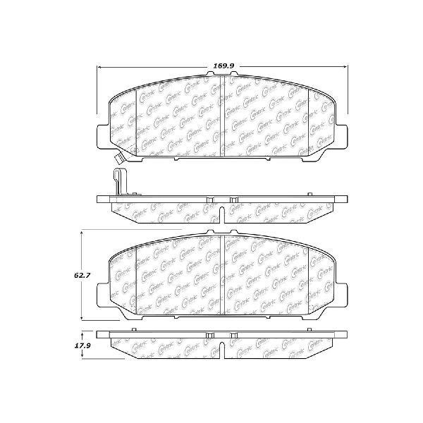 2005-2010 INFINITI QX56 Disc Brake Pad Set - Front (Centric)