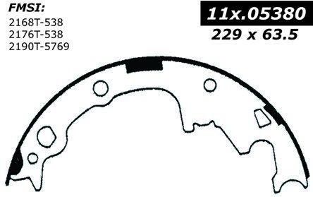 1990-2001 Jeep Cherokee Drum Brake Shoe - Rear (Centric)
